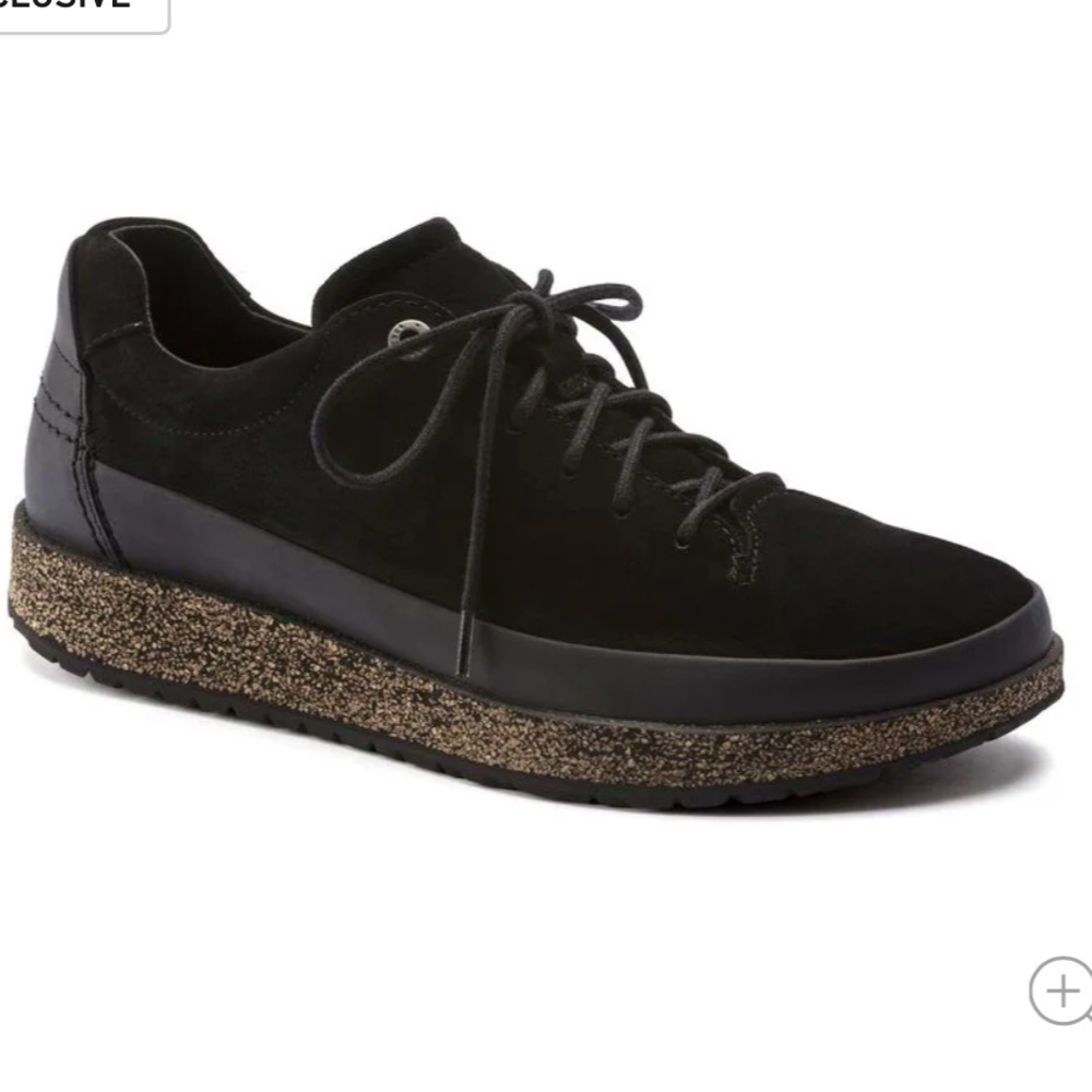 Birkenstock “Honnef Low” Suede Leather Sneakers Black